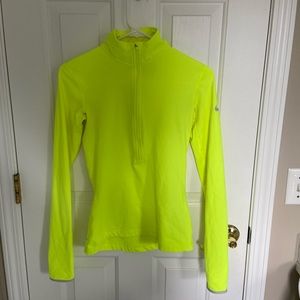 Nike Neon Yellow Thermal Quarter Zip